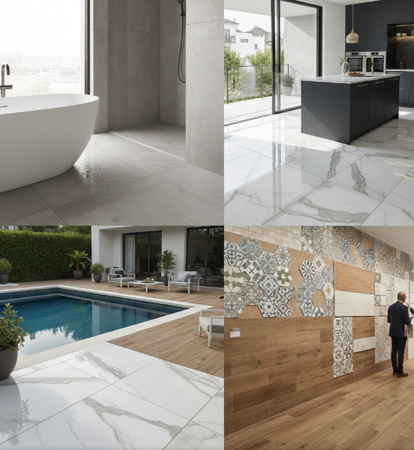 Porcelain tiles